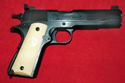 1911 45 ACP w/natural ivory factory grips