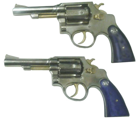 Purple grips, N-frame revolvers, Cynthia Mendez
